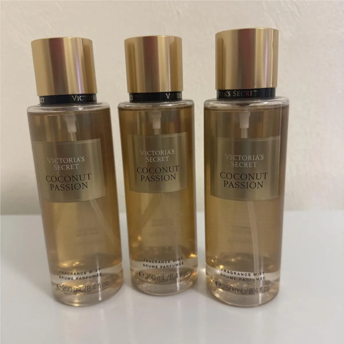 3 Victoria Secret Coconut Passion Fragrance Mist Body Spray 8oz Full Size