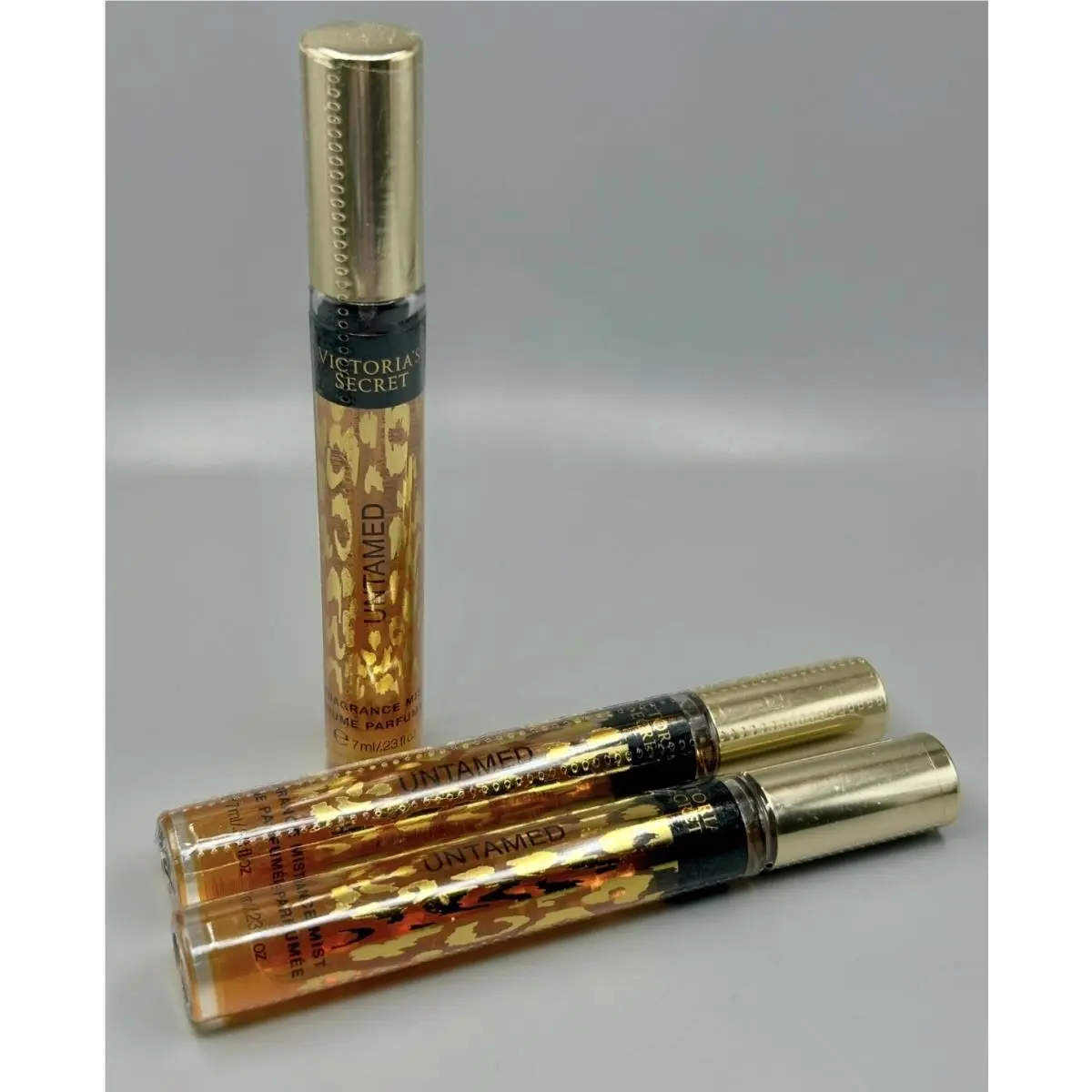 Set of 3 Victoria`s Secret Untamed Fragrance Mist Brume Parfumee 7ml/.23 FL OZ