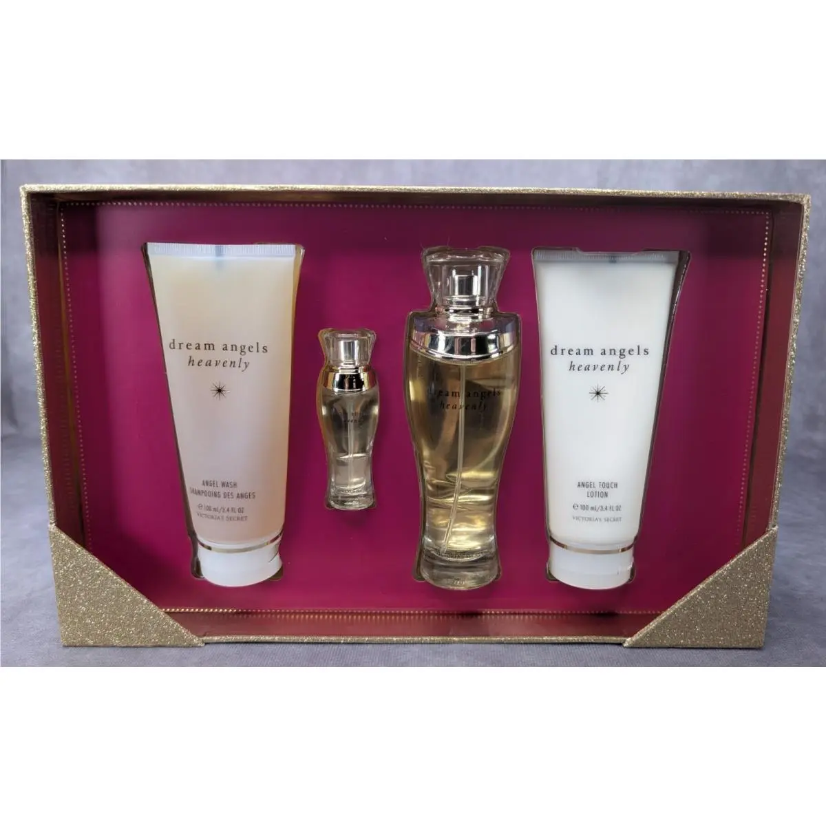 Victoria`s Secret Dream Angels Heavenly 4 Pc Perfume Gift Set Lotion Wash by Victoria's Secret