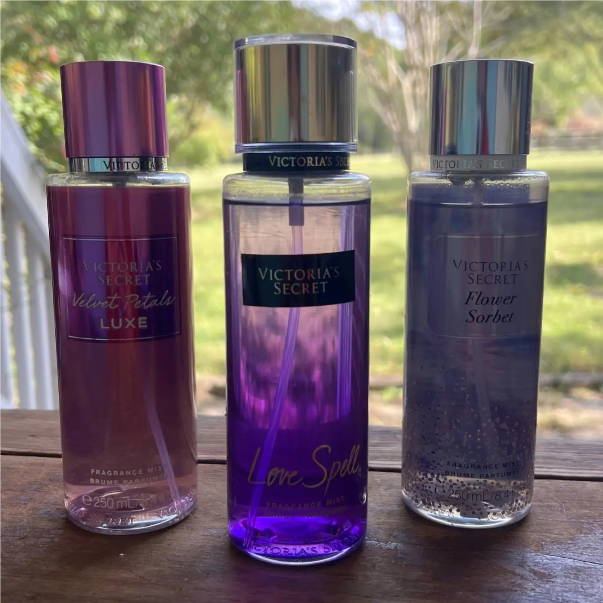 Victoria`s Secret Perfume Lot 3 Love Spell Velvet Petals Fragrance 8.4 OZ