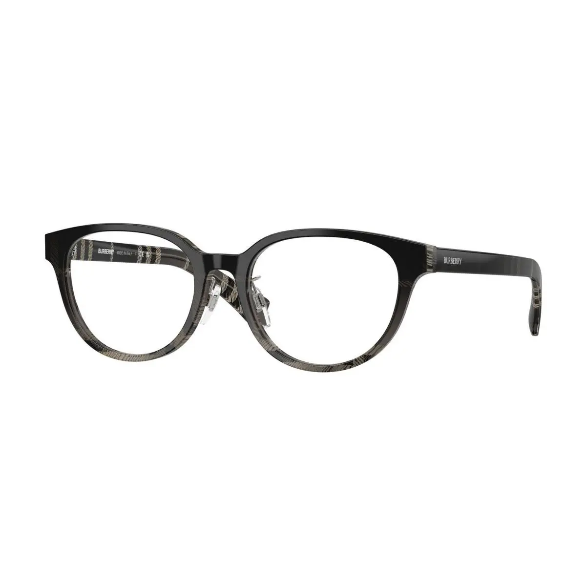 BE 2448 D Check Grey Gradient / Demo Lens 4200 Size 53 Eyeglasses by Burberry
