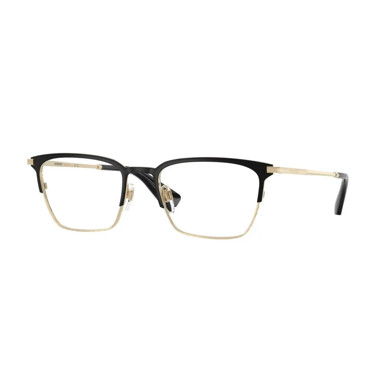 BE 1401 Black / Light Gold Demo Lens 1109 Size 54 Eyeglasses by Burberry