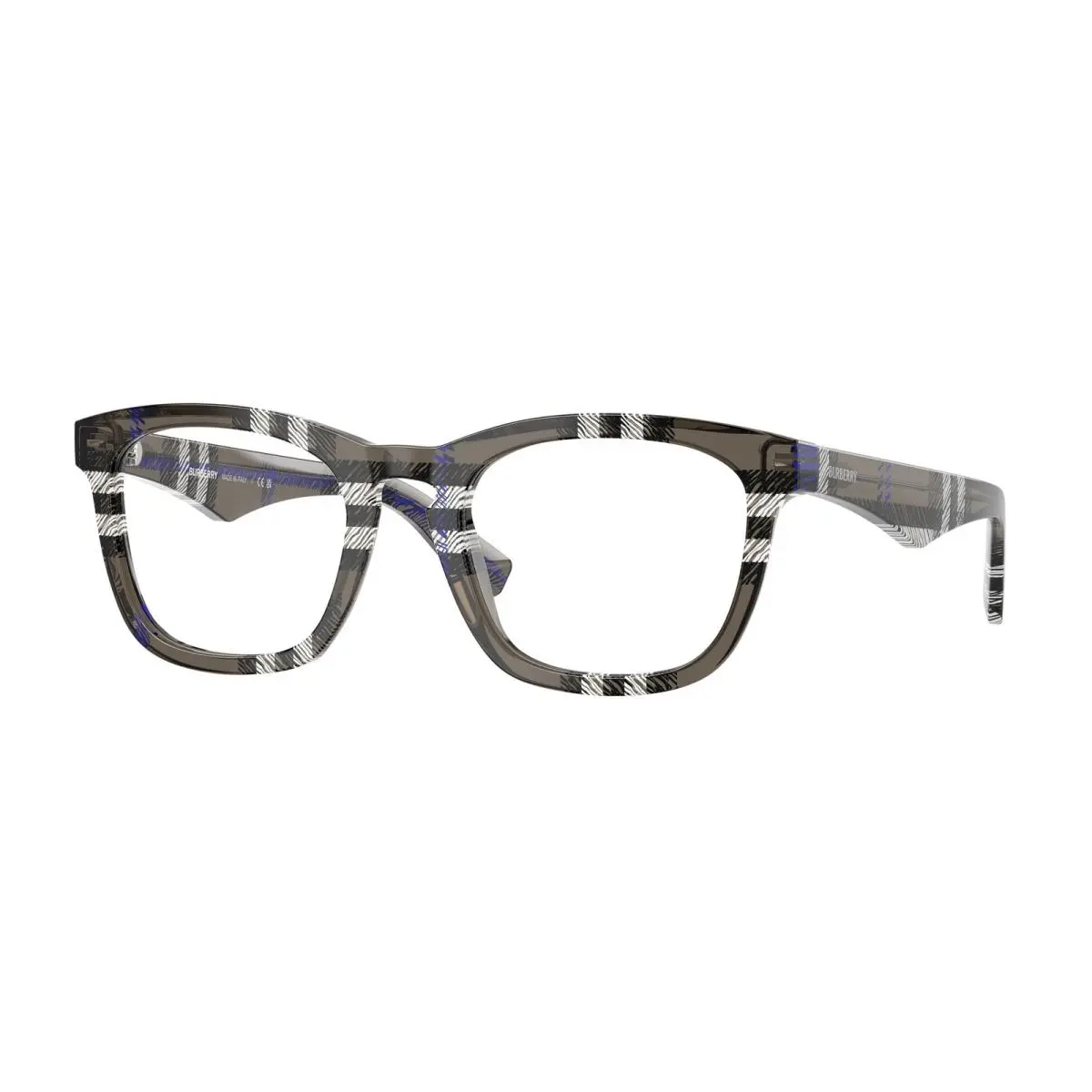 BE 2417 F Check Lichen / Demo Lens 4147 Size 53 Eyeglasses by Burberry