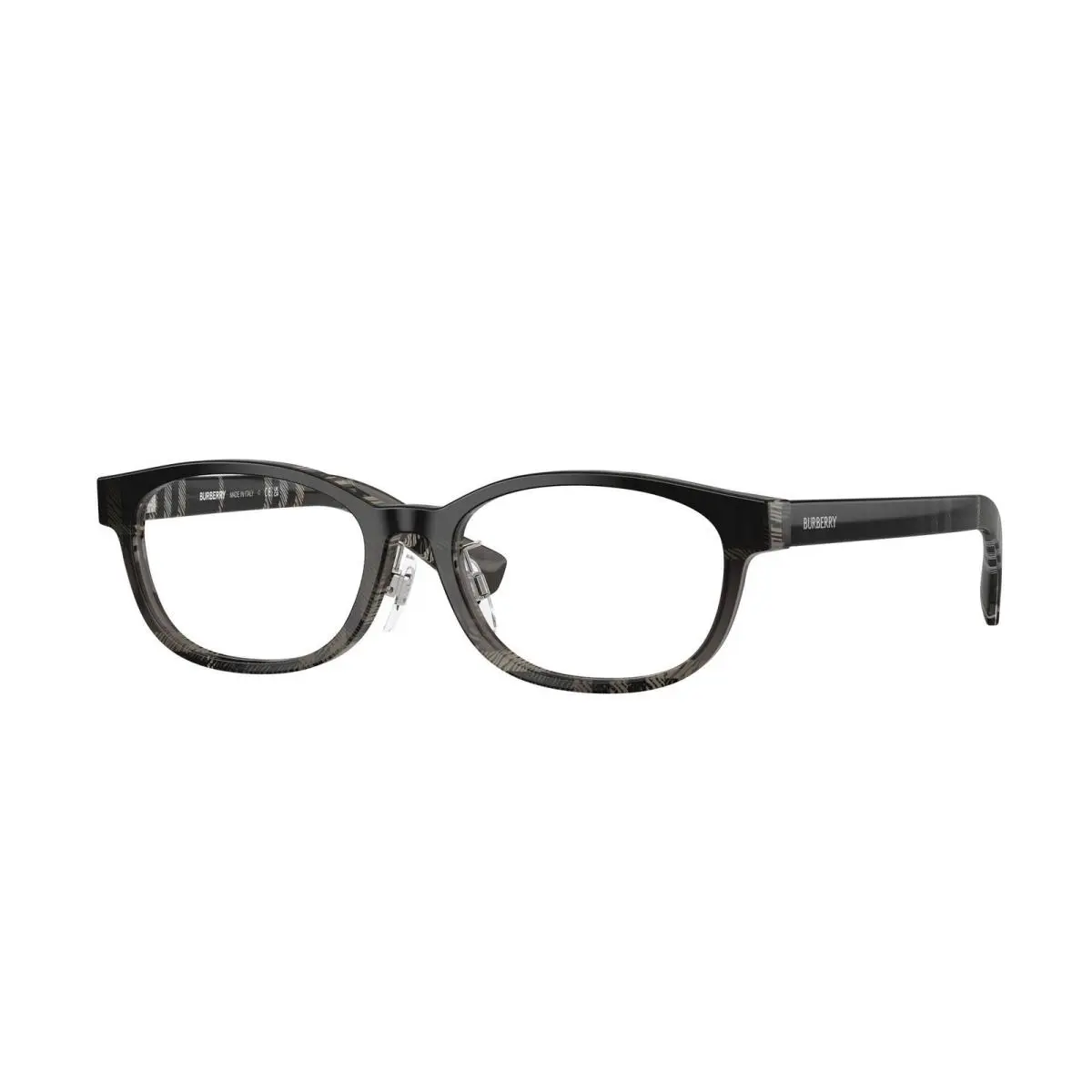BE 2447 D Check Grey Gradient / Demo Lens 4200 Size 51 Eyeglasses by Burberry