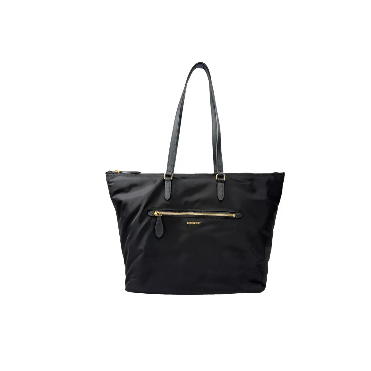 Nylon Large Zip Tote Shoulder Bag by Burberry