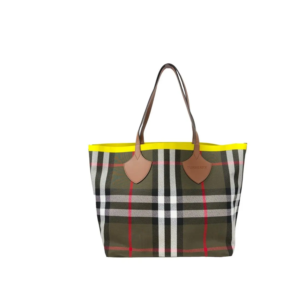 Large Giant Check Tote Bag by Burberry