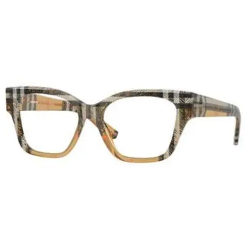 BE 2420 F Check Sand / Demo Lens 4146 Size 52 Eyeglasses by Burberry