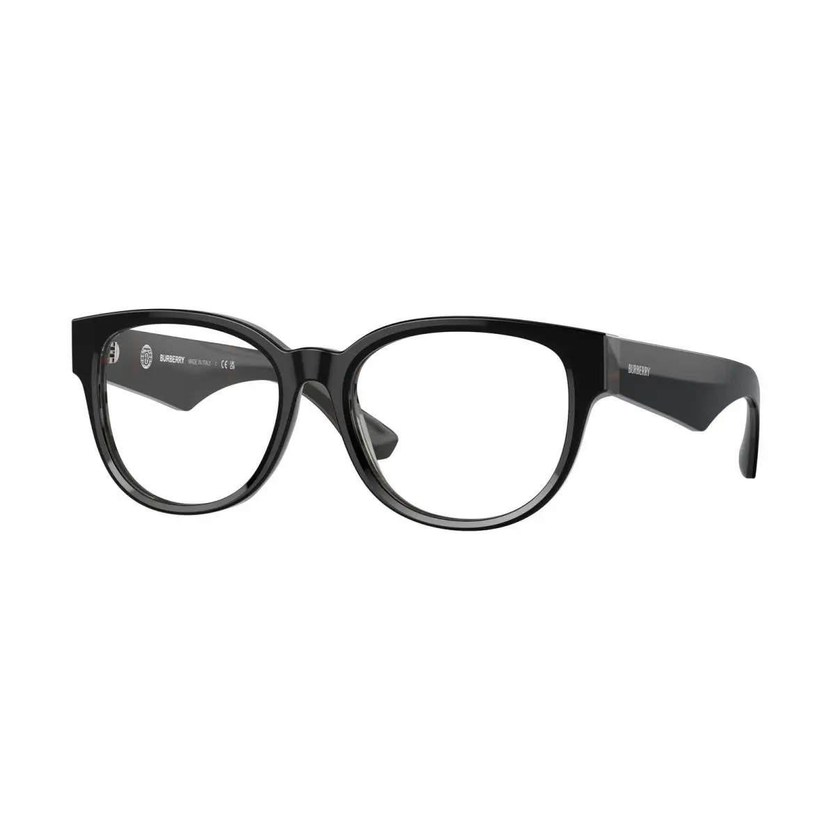 BE 2410 F Top Black On Vintage Check 4121 Size 53 Eyeglasses by Burberry