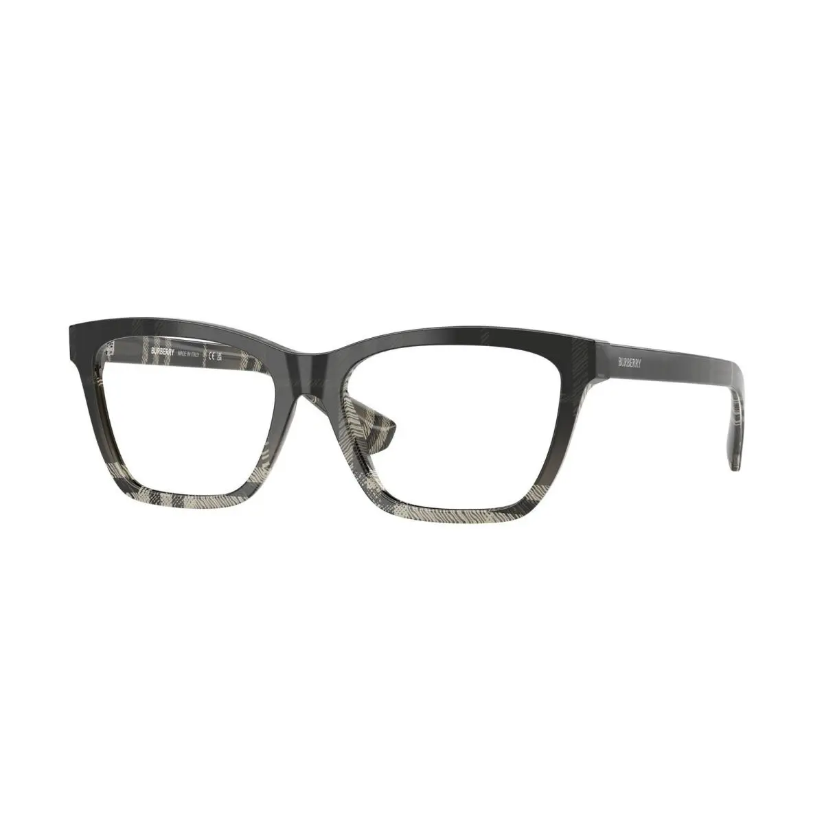 BE 2440 F Check Gradient Grey / Demo Lens 4200 Size 52 Eyeglasses by Burberry