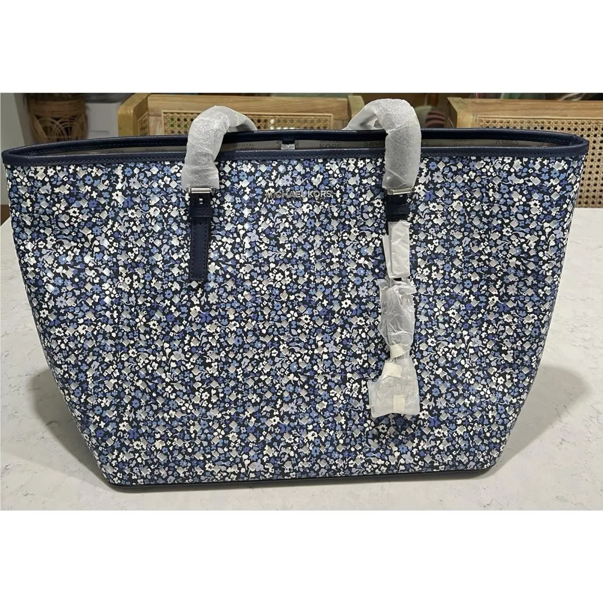 Jet Set Travel Navy Small Floral by Michael Kors