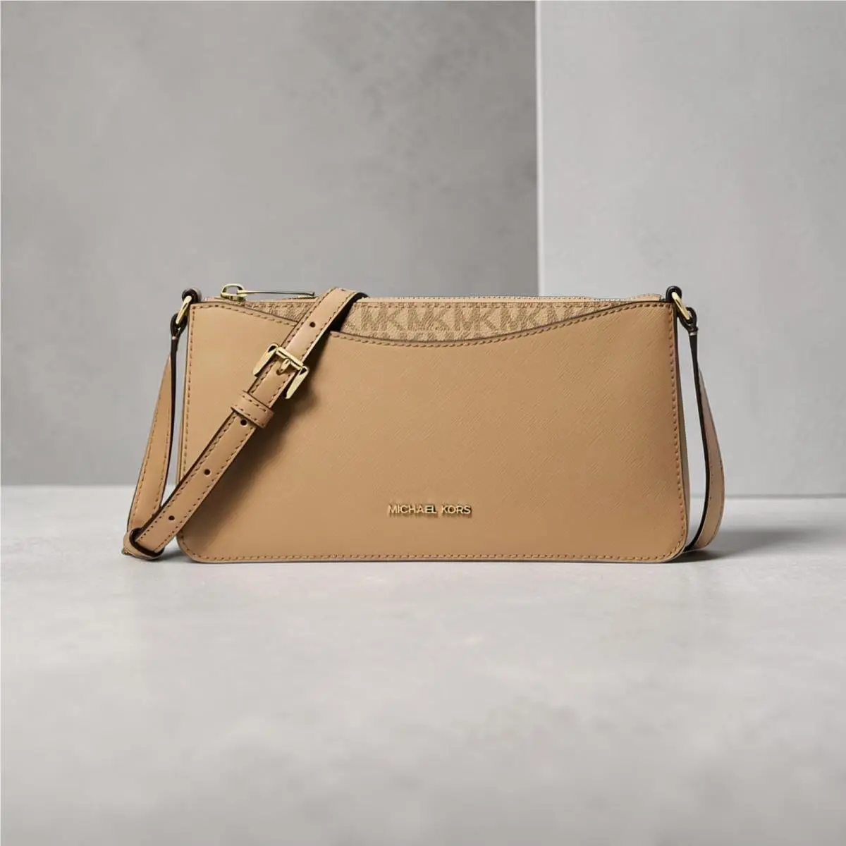 Arden Camel Small Women`s Shoulder Crossbody Purse Bag by Michael Kors