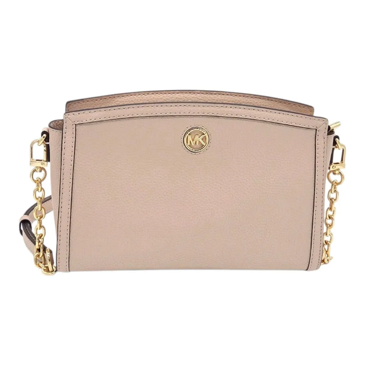 Chantal Leather Pink Pebbled Large Crossbody Purse Shoulderbag by Michael Kors