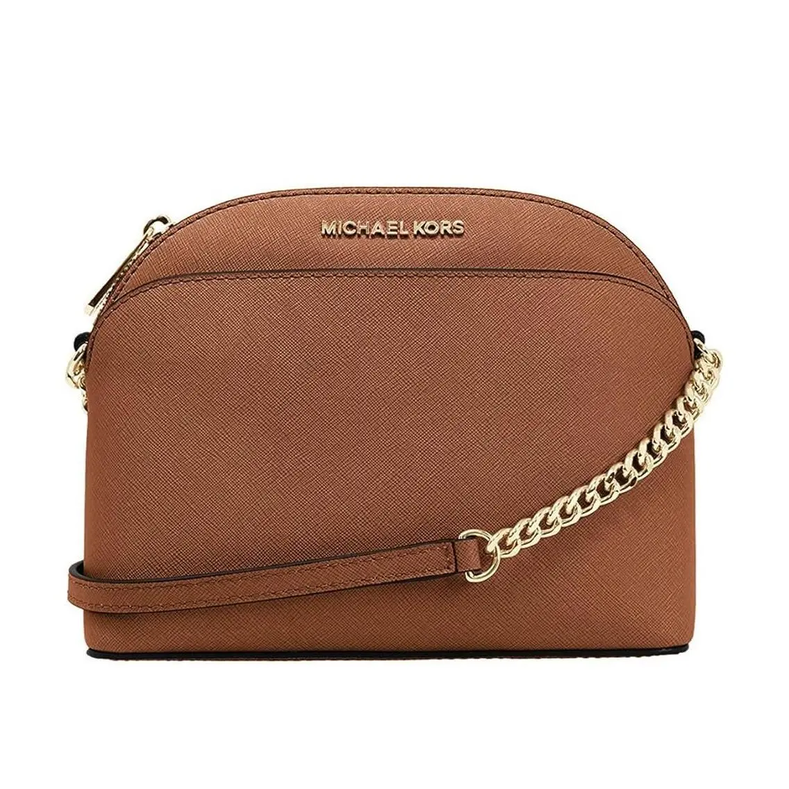 Michael Kors Emmy Leather Crossbody - Luggage