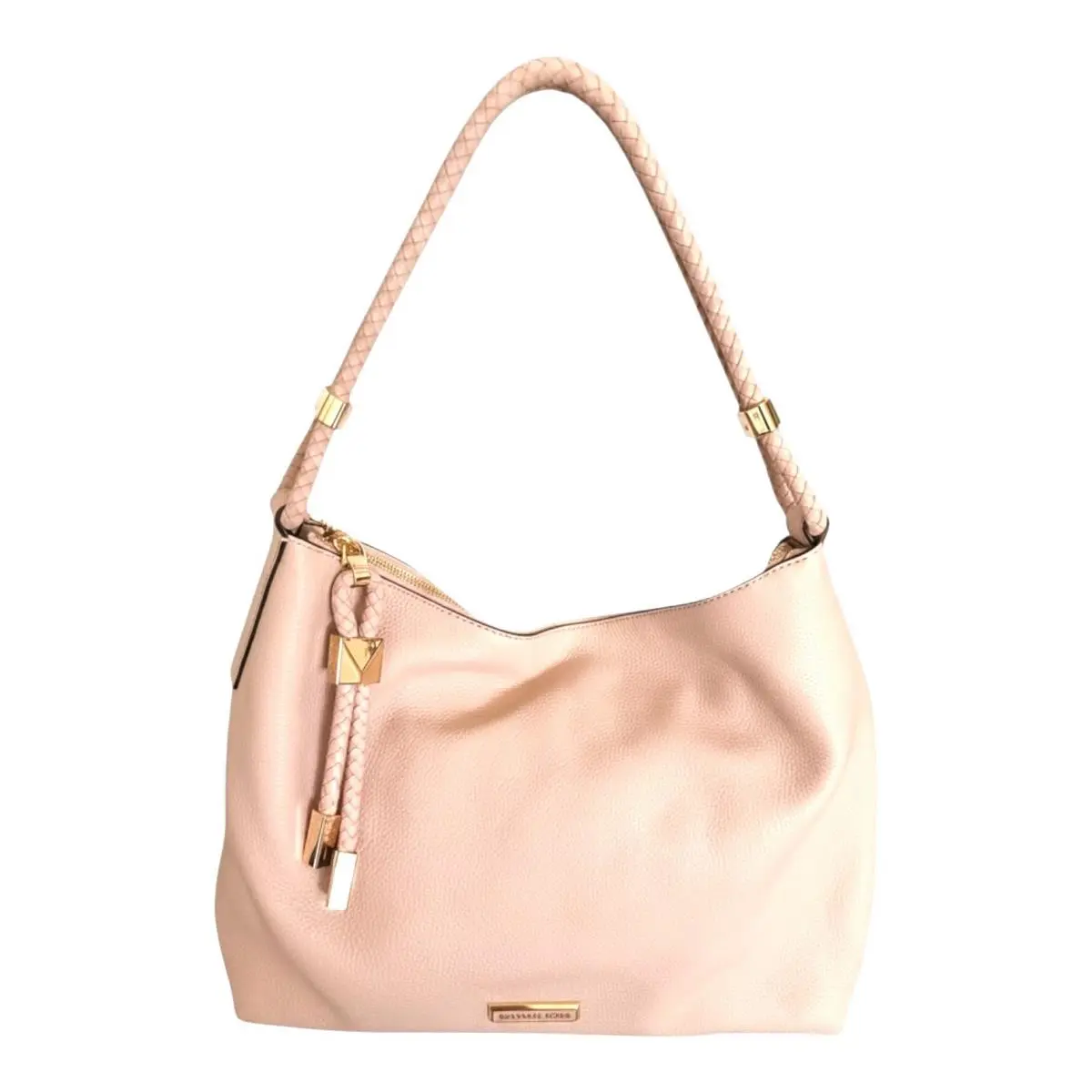 Michael Kors Lexington Leather Shoulder Bag Color Soft/ Dusty Pink - Handle/Strap: Pink, Hardware: Gold, Exterior: Dusty Pink