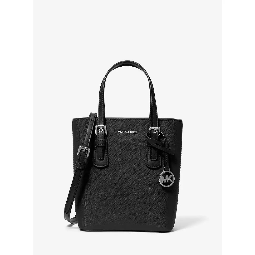 Voyager Extra-small Leather Convertible Crossbody Bag Black by Michael Kors