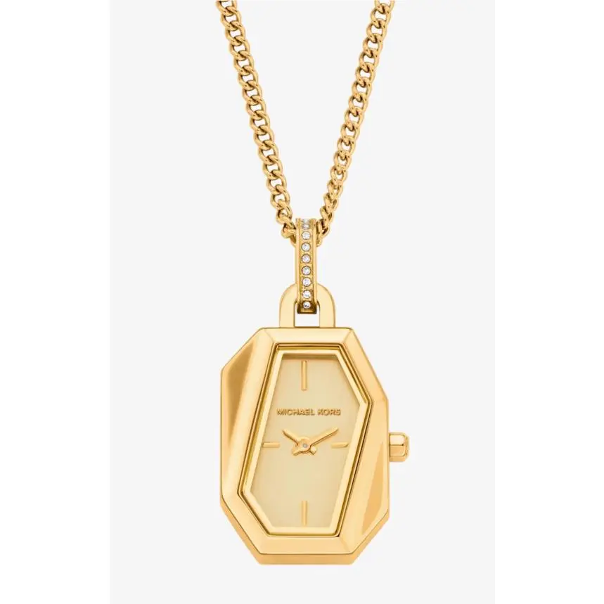 Suri Gold Tone Women`s Necklace Watch MK7614 by Michael Kors