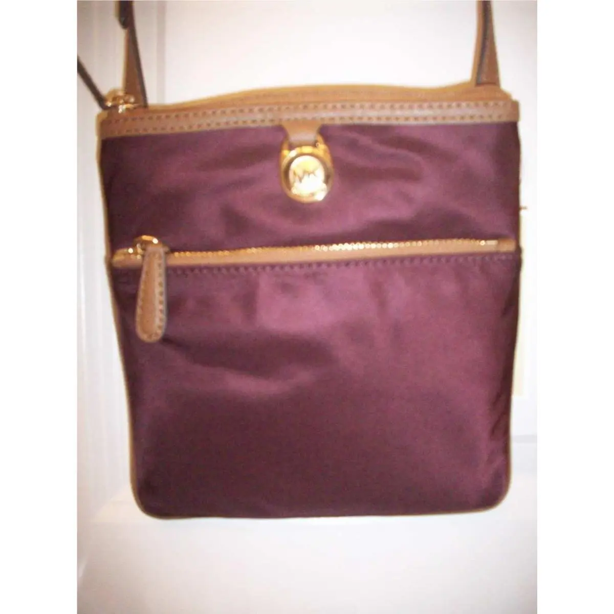 Kempton Merlot 32S5GKPC1C Microfiber Small Pocket X-body by Michael Kors