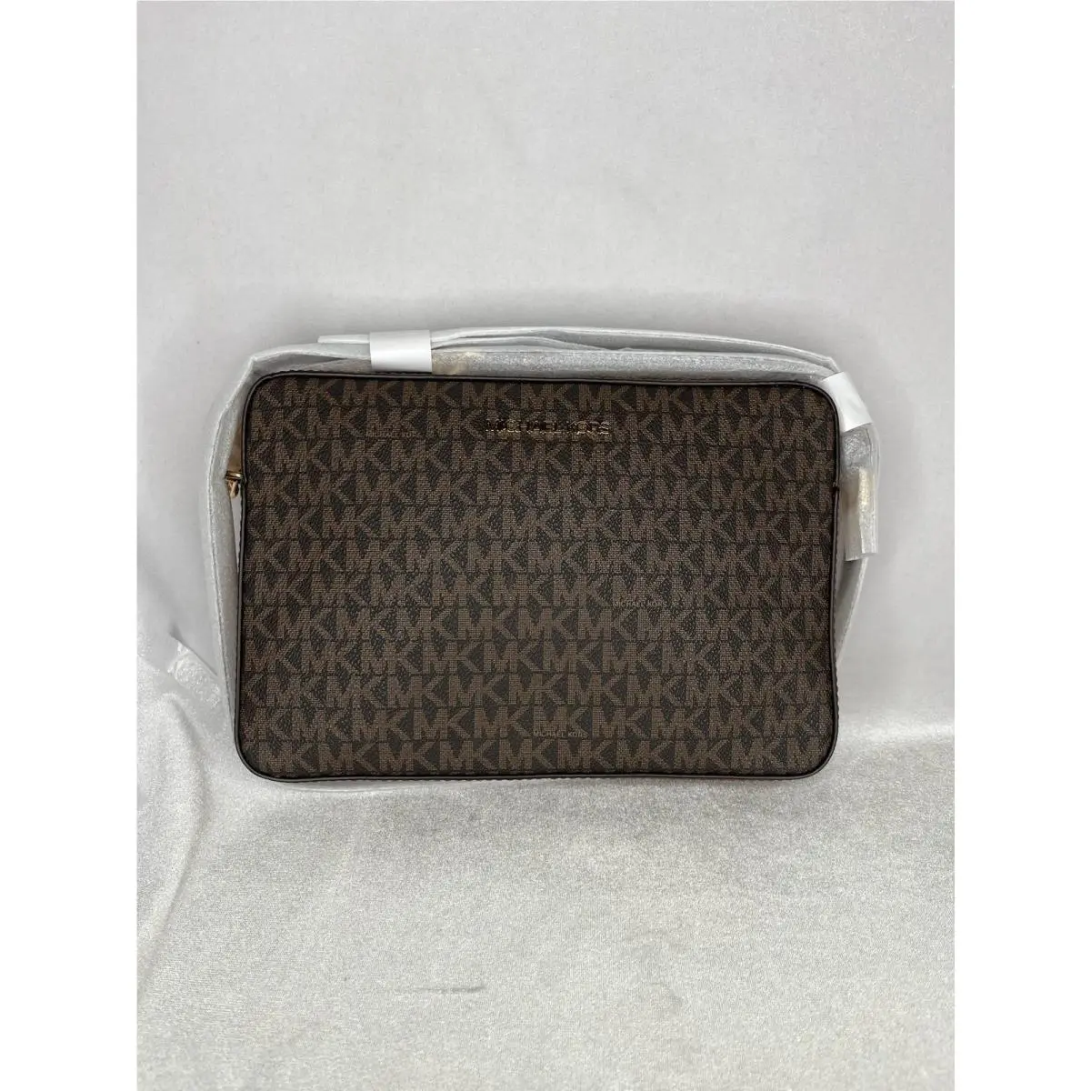 Jet Set Item Crossbody Bag Womens Large Brown Monogram Pvc by Michael Kors
