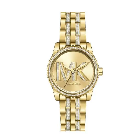 Bryant Pavé Gold Dial 35mm Women`s Watch MK7540 by Michael Kors