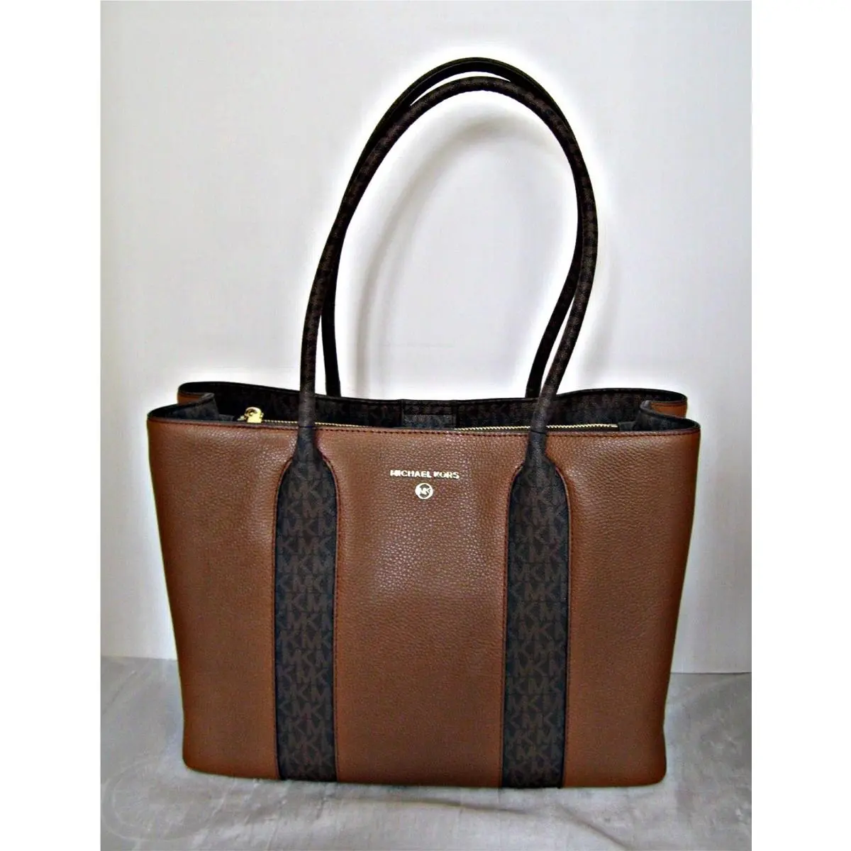 - Austin Large Leather Tote - Luggage by Michael Kors