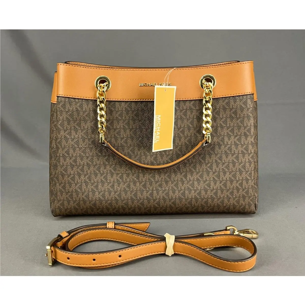 Lori Medium Satchel Brown/acorn B447 by Michael Kors
