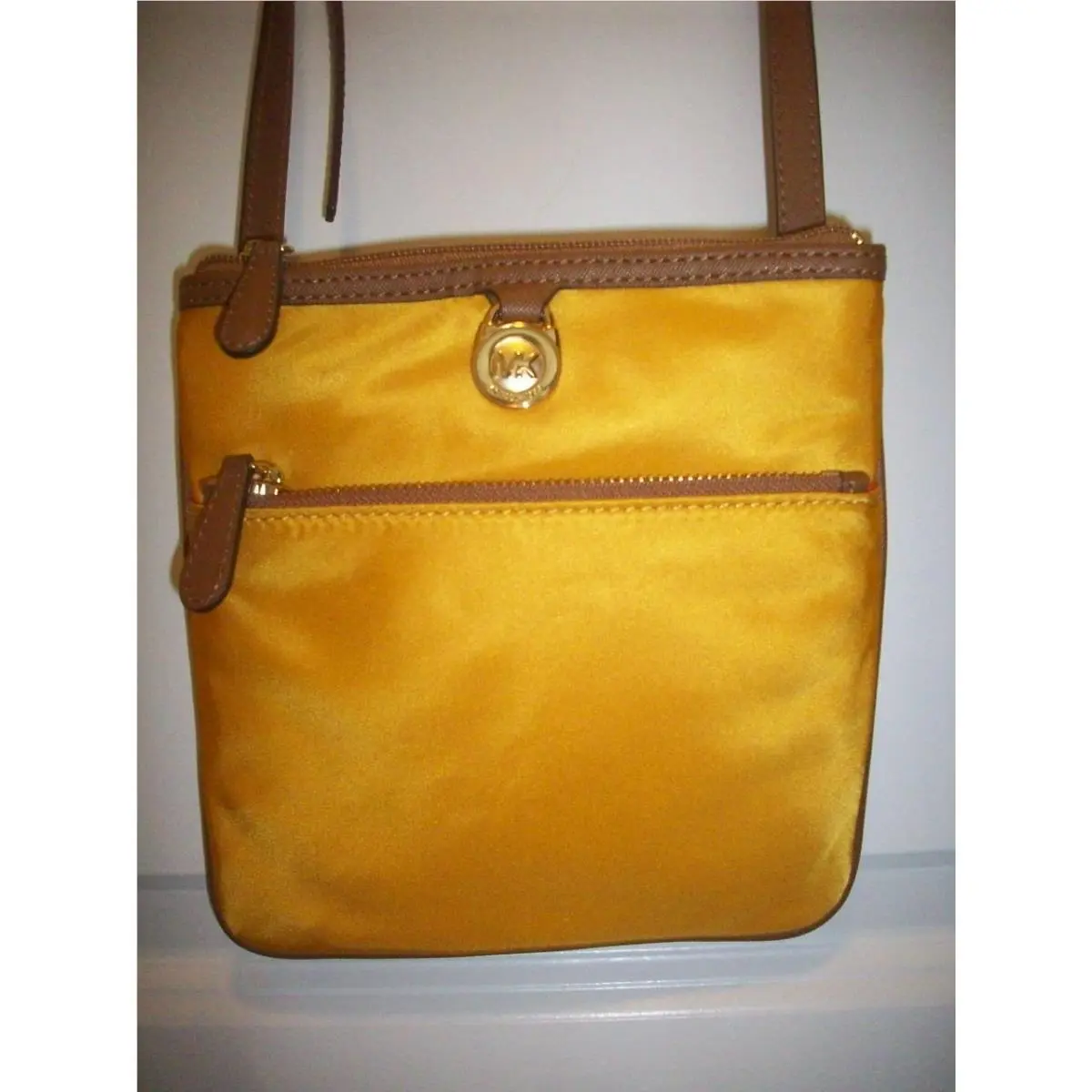Kempton Sun 30S5GKPT1C Microfiber Small Pocket Crossbody by Michael Kors