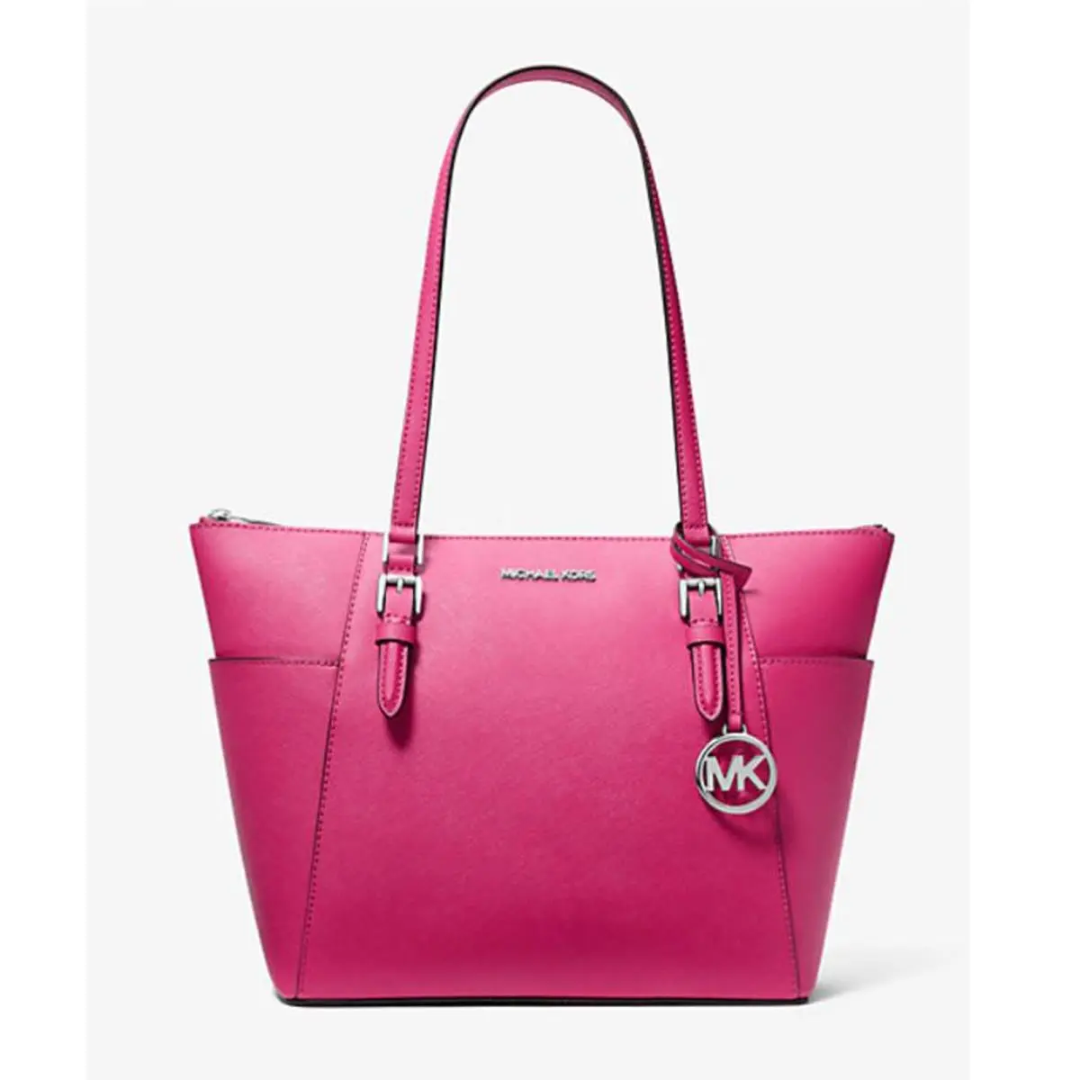 Charlotte Large Saffiano Leather Top-zip Tote Bag 35F0SCFT3L-DRfrui by Michael Kors