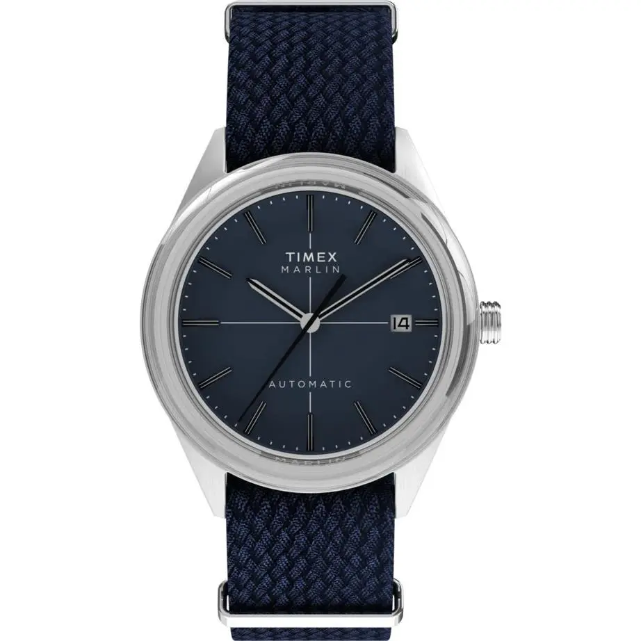 Marlin Jet Blue Fabric Strap Automatic Men`s Watch TW2Y24500 by Timex