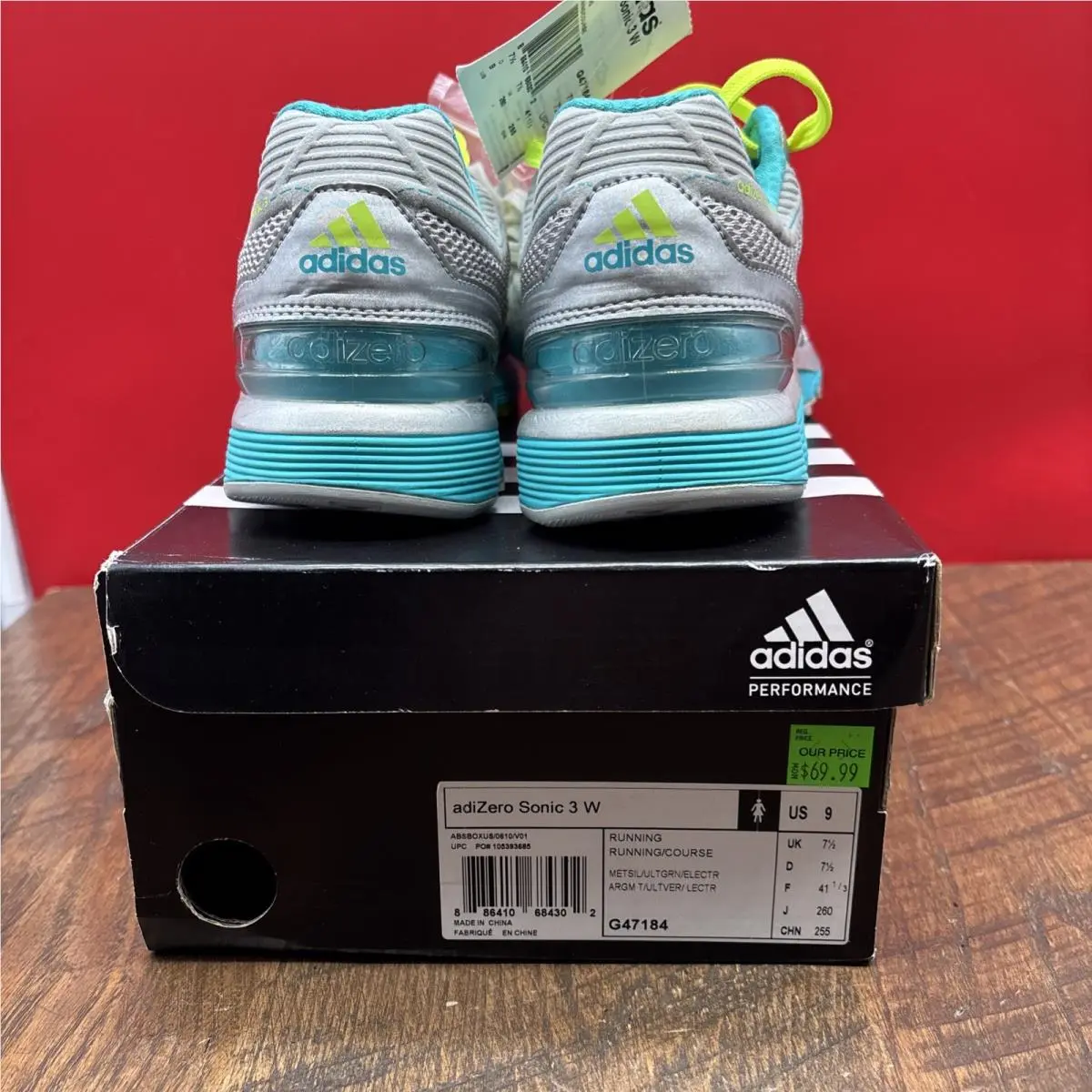Adidas shoes - adidas Adizero - Adizero - G47184 - Teal/Gray 6