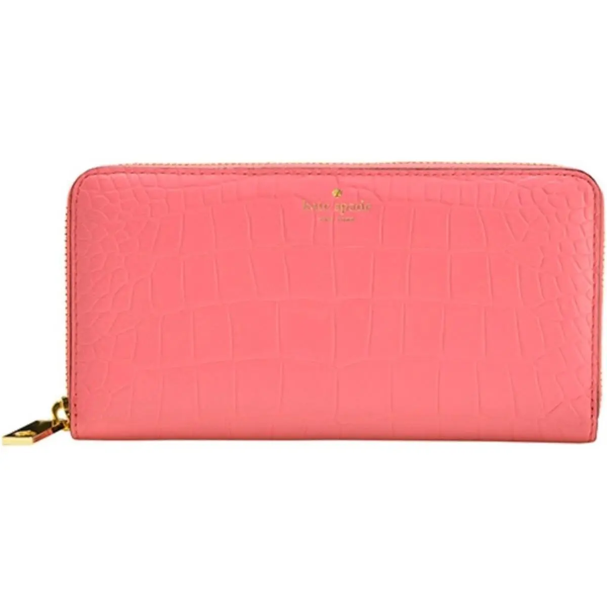 Grey Street Neda Exotic Large Zip Around Wallet in Caberet Pink by Kate Spade