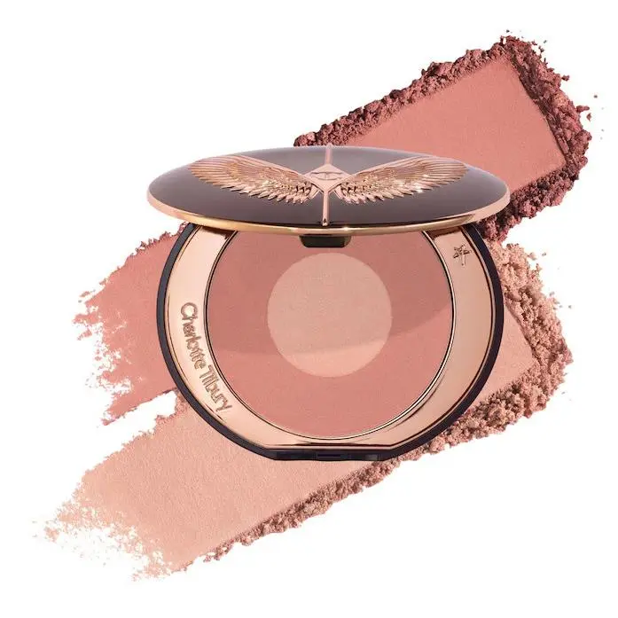 Airbrush Flawless Blush Blur 7 Shades Pillow Talk - warm romantic nude by Charlotte Tilbury
