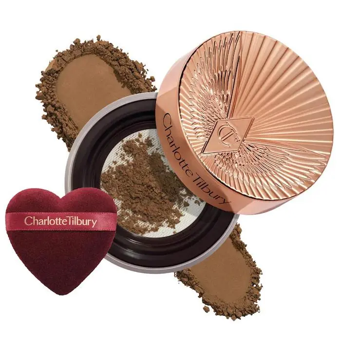 Airbrush Flawless Blur Loose Setting Powder 6 Shades Translucent Deep - deep skin tones by Charlotte Tilbury