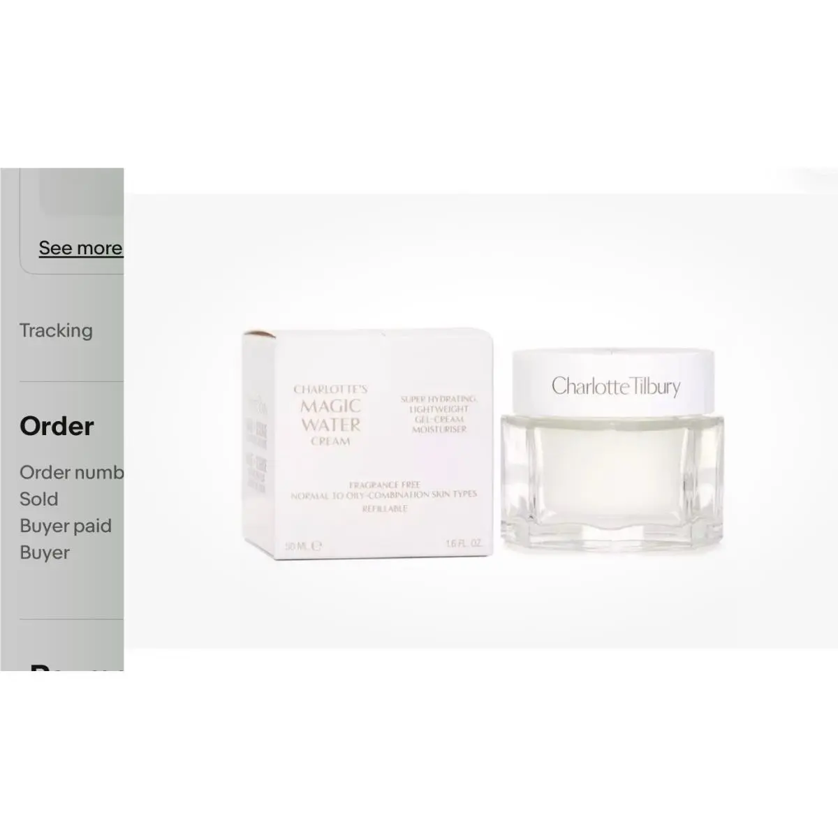 Magic Water Cream Moisturizer 50 ml / 1.6 fl oz by Charlotte Tilbury