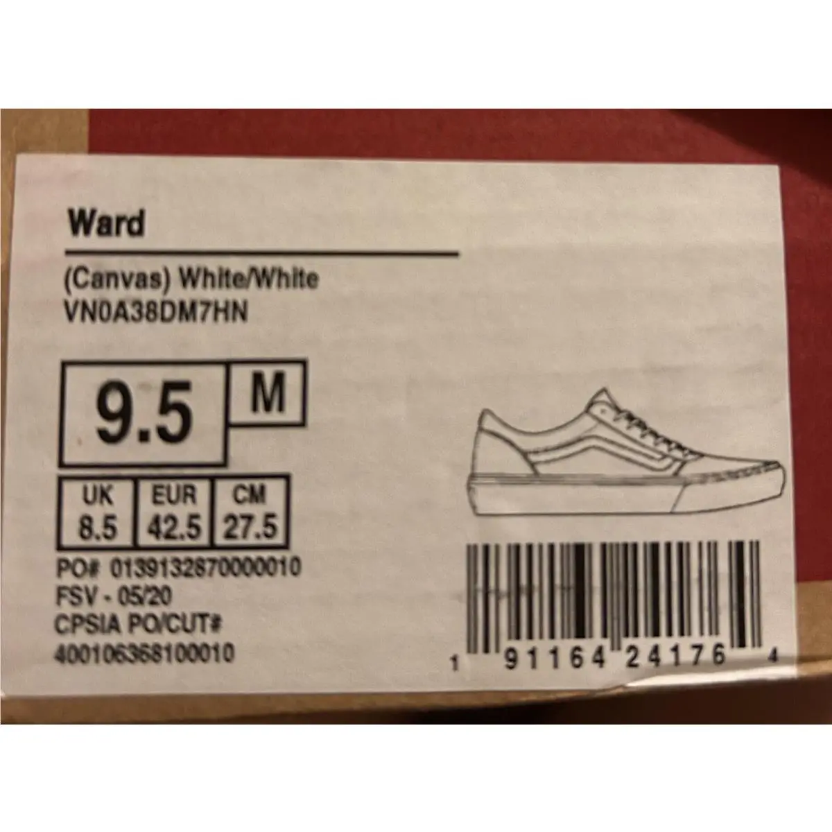 Vans shoes - VANS Ward - Ward - VN0A38DM7HN - White (UPC: 0191164241801) 11