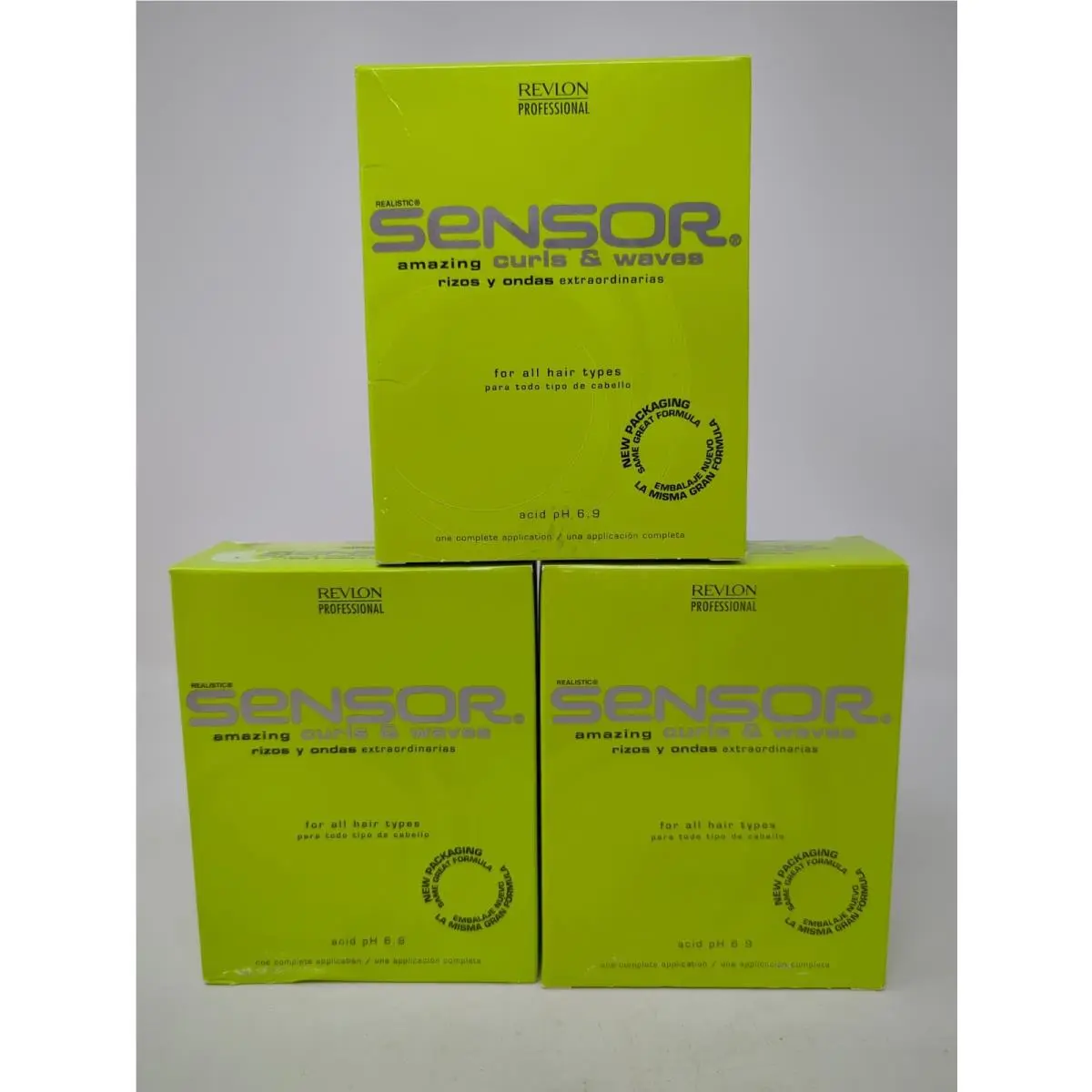 3  Professional Sensor Home Perm Kit All Hair Types Curls + Waves by Revlon