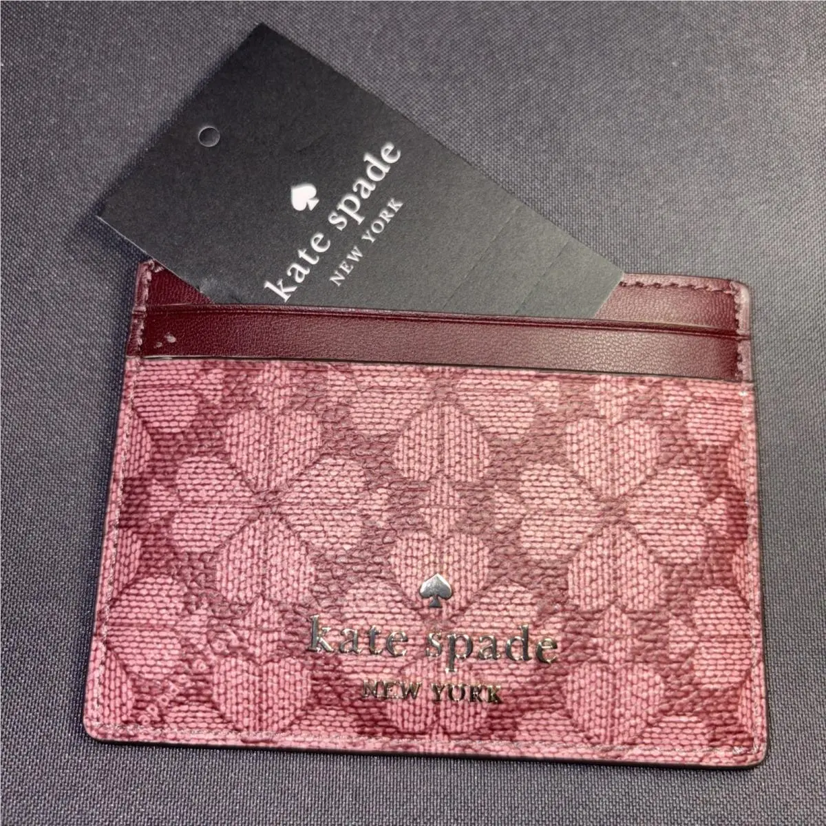 Kate Spade New York Pink Small Slim Card Holder New with Tag