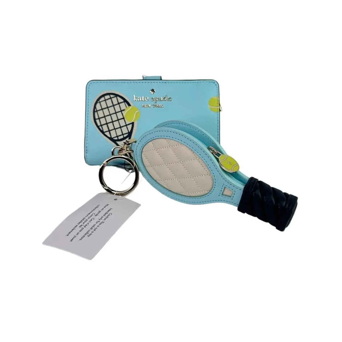 Grand Slam Tennis Wallet and 3D Tennis Racquet Coin Purse by Kate Spade