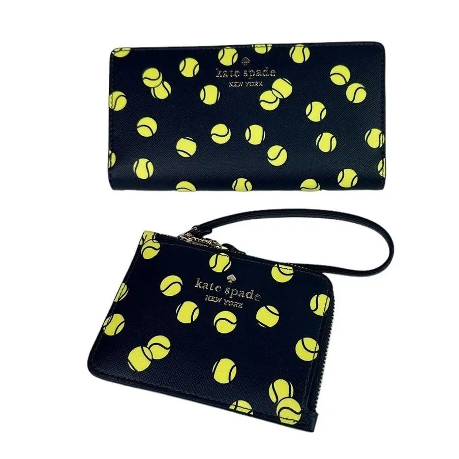 Tennis Toss Large Slim Bifold Wallet by Kate Spade