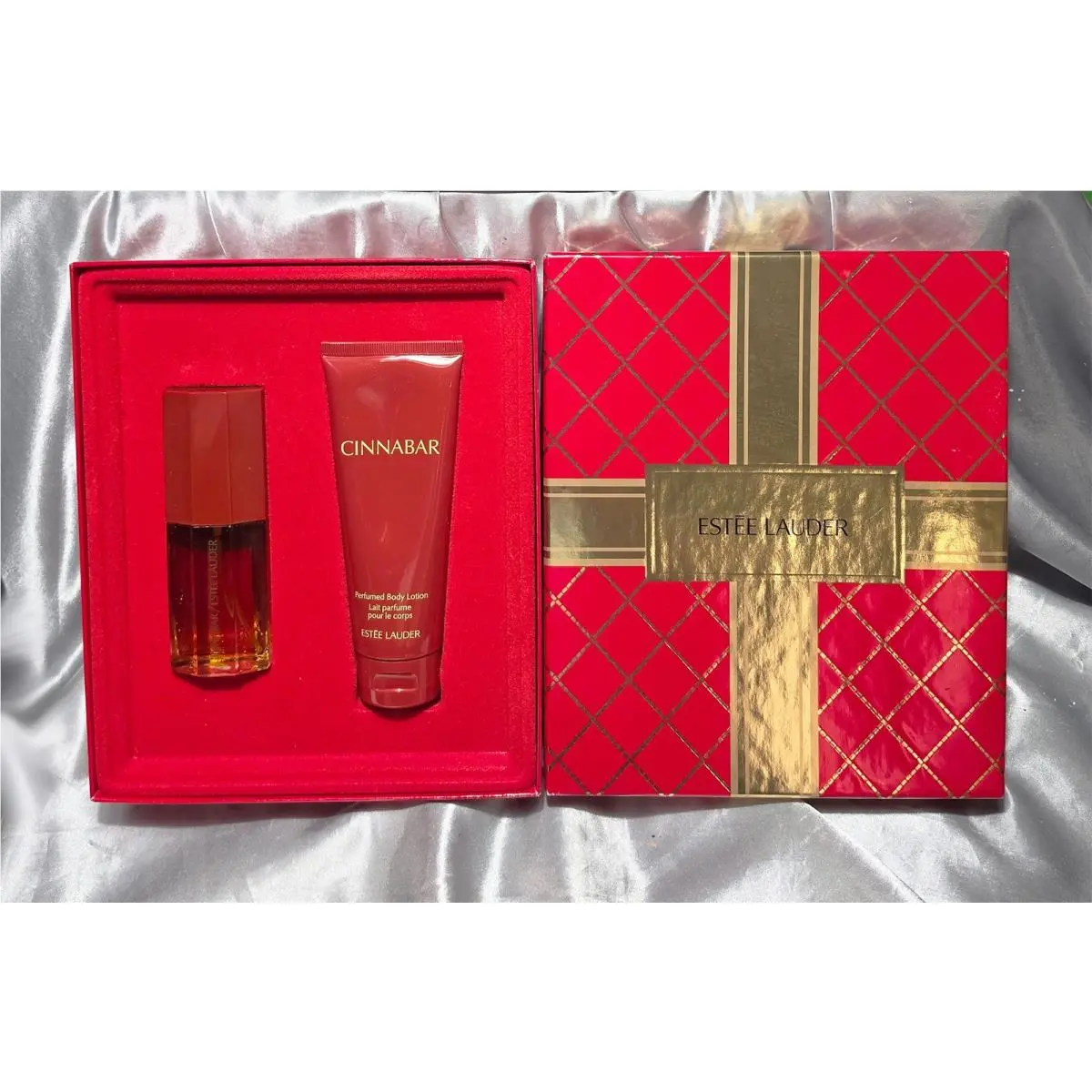 Estee Lauder Cinnabar Exotic Duo Gift Set Parfum Spray 1.7 Body Lotion 3.4 by Estée Lauder
