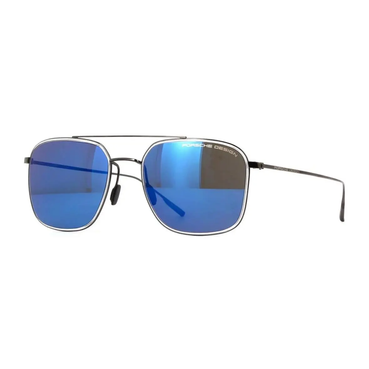 Design Sunglasses P8940 A Black / Blue Mirror Titanium Japan 55MM by Porsche
