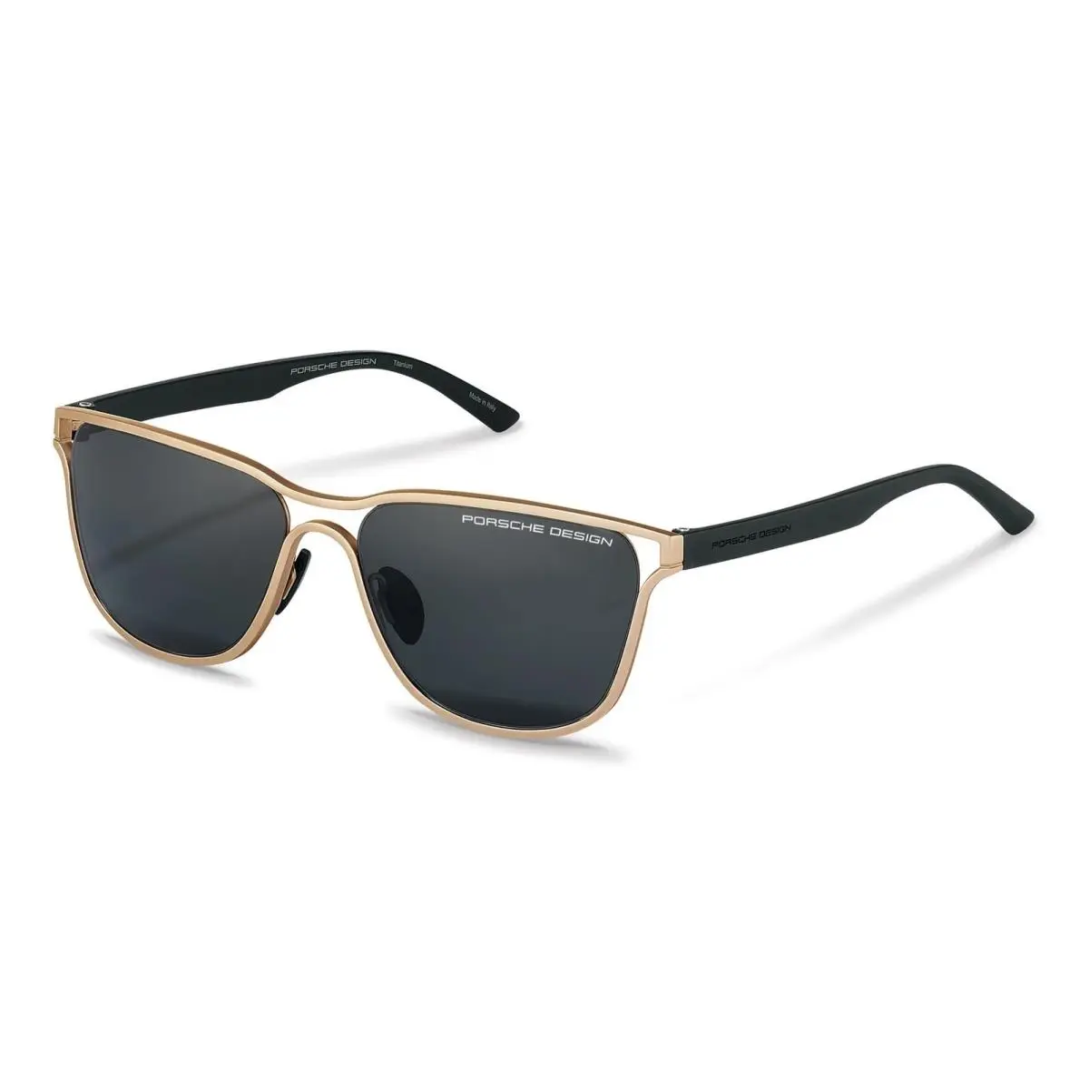 Design P`8647 D Matte Gold Italy Rare Titanium Sunglasses by Porsche