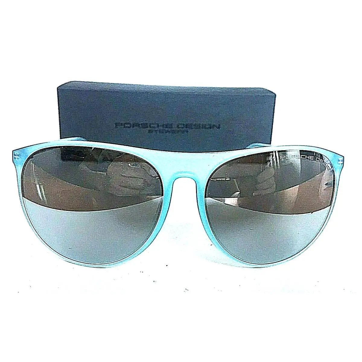 Design 58mm Oversized Blue Mirrored Women`s Sunglasses by Porsche