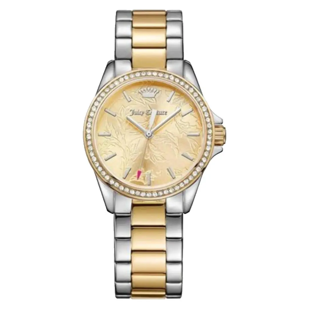 Laguna 1901521 Gold Dial Two Tone Bracelet 34MM Womens Watch by Juicy Couture