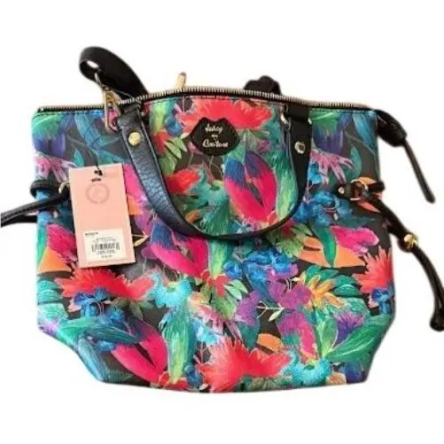 Tropical Floral Satchel Purse Crossbody Shoulder Bag Y2K by Juicy Couture