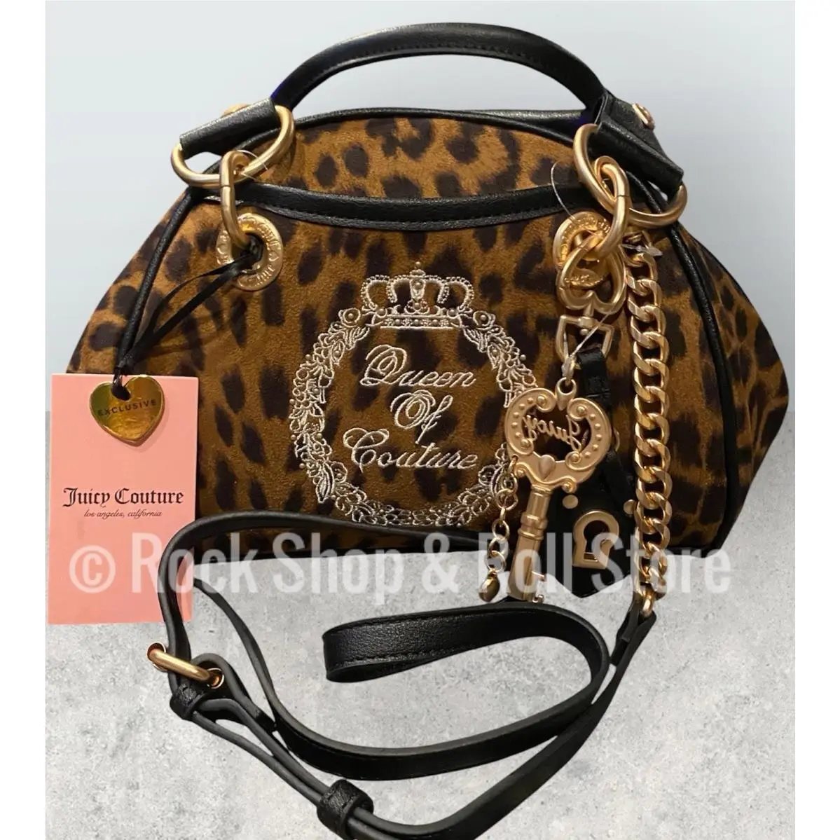Queen of Couture Leopard Print Satchel Shoulder Bag by Juicy Couture