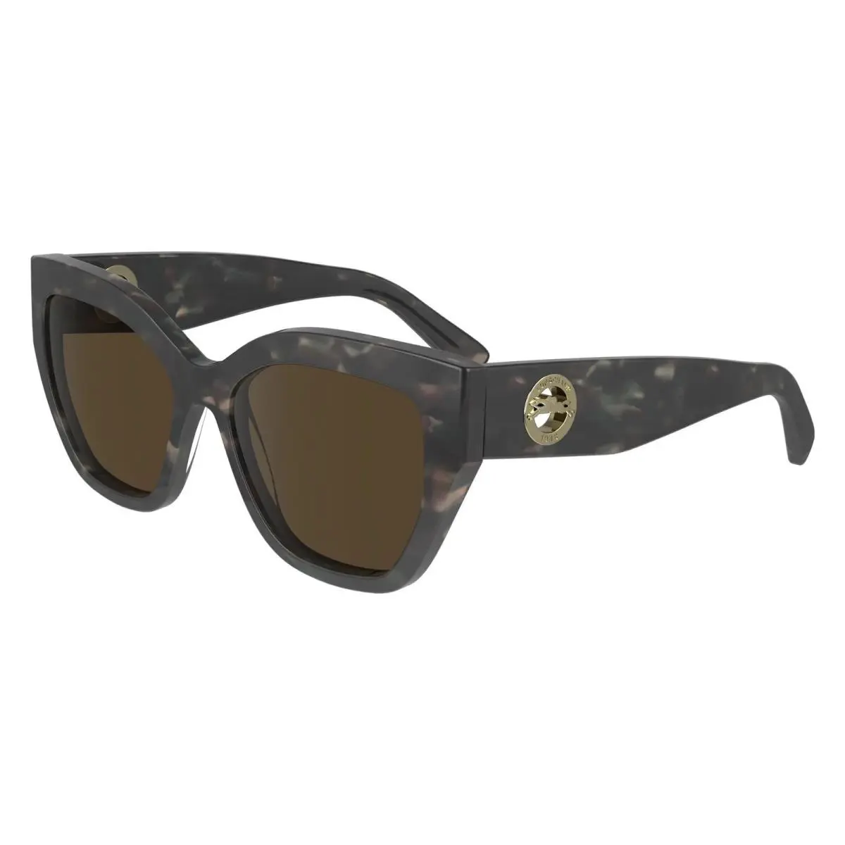 Women`s 55mm Textured Green Sunglasses LO741S-306-55 by Longchamp
