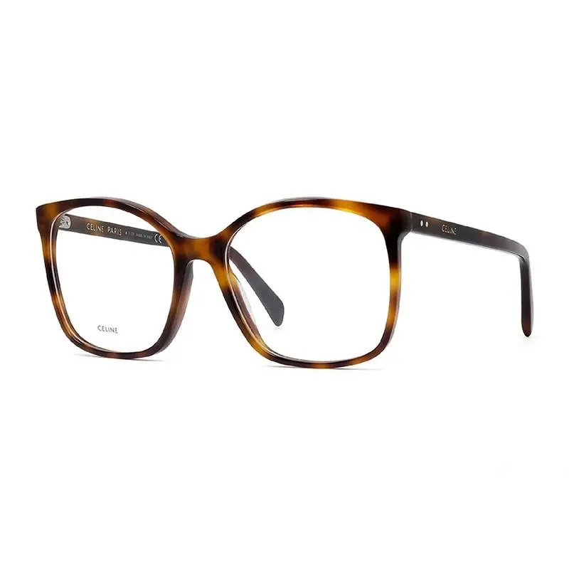 CL50027J 056 Eyeglasses Light Havana Acetate Clear Lenses by Celine