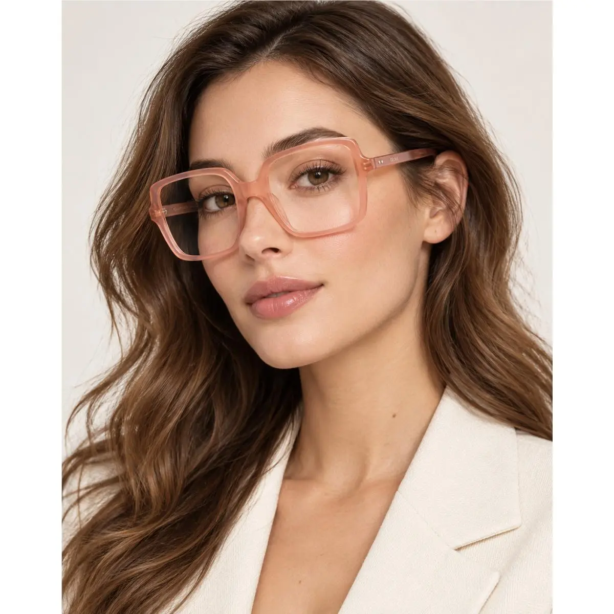 CL50076I 074 Women`s Eyeglasses Pink Acetate Clear Lenses Acetate by Celine