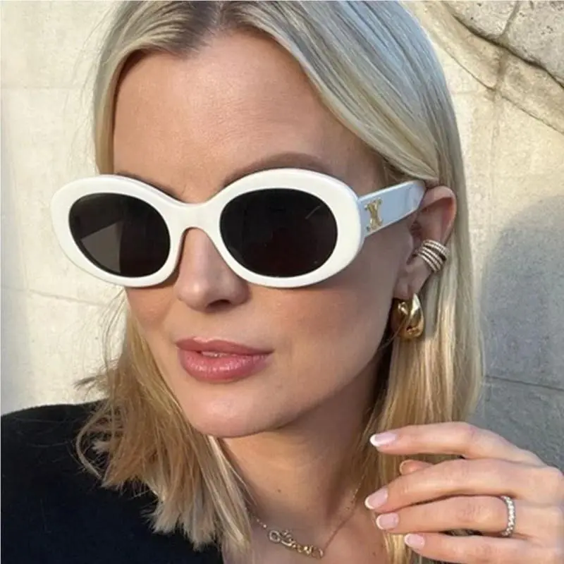 CL40194U 25A Women Sunglasses Ivory Frame Smoke Lenses by Celine