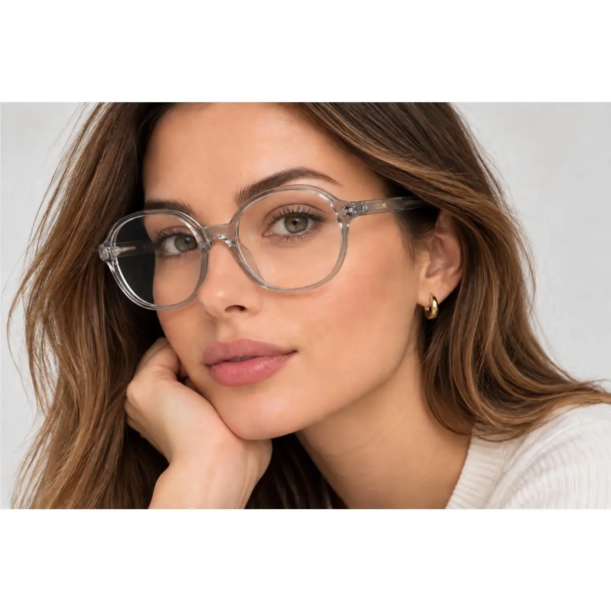CL50092I 078 Women Eyeglasses Lilac Acetate Frame Authenitc by Celine